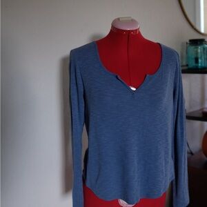 Blue Long Sleeve Women's Top